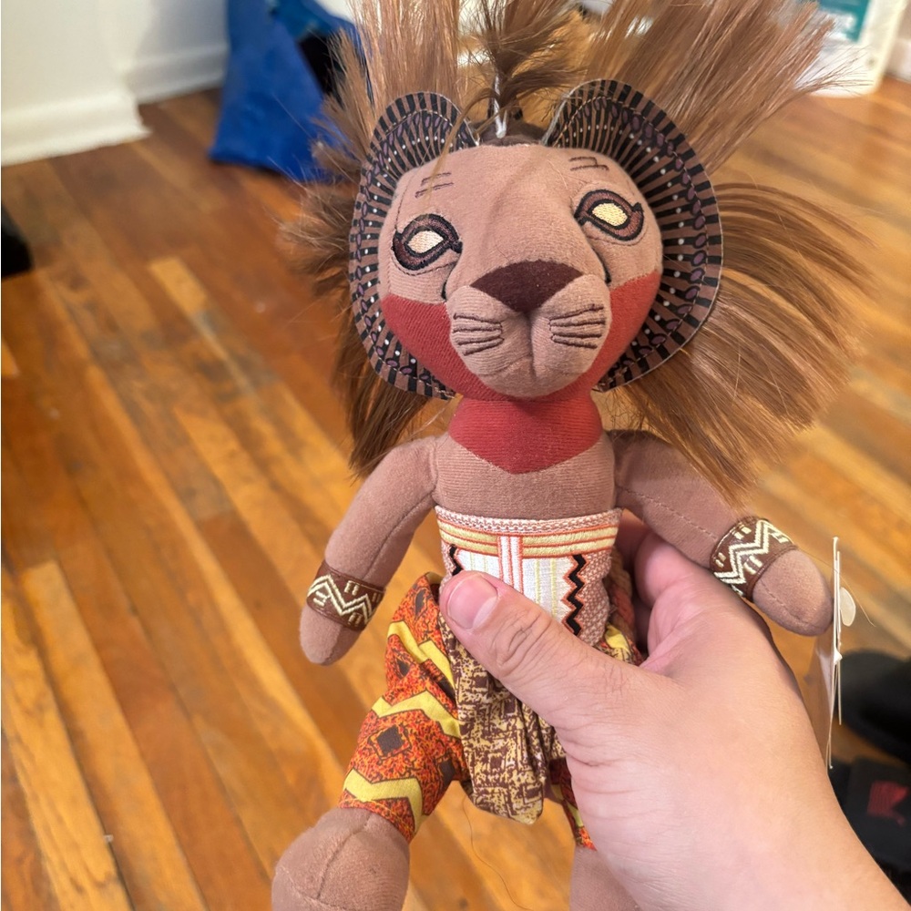 Simba from lion king Brown and Red Lion Plush Toy new